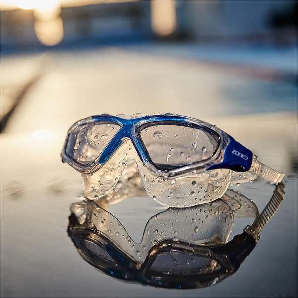 2026 ZONE3 Vision Max Swim Mask SA18GOGVI - Blue / Clear